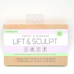 Clean Beauty Lift & Sculpt Face Shaping Cream Contour & Highlight Pallette, NIB